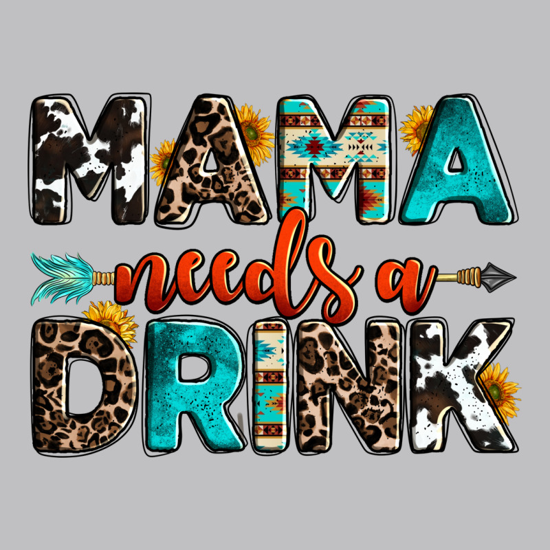 Mama Needs A Drink Long Sleeve Tee by OliviaCreatesArt | Teevron