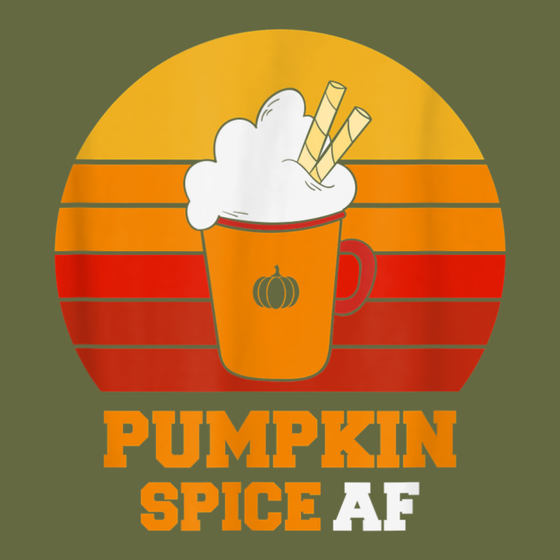 Pumpkin Spice Af Retro Vintage Background Happy Halloween Long Sleeve Tee by longCreatives | Teevron
