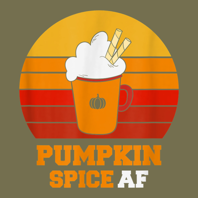 Pumpkin Spice Af Retro Vintage Background Happy Halloween Vintage Hoodie by longCreatives | Teevron