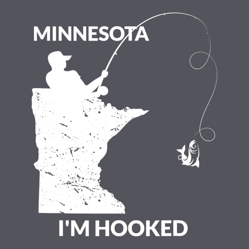 Mn Minnesota Fishing T Gift For Fishermen And Anglers Vintage Hoodie by longCreatives | Teevron