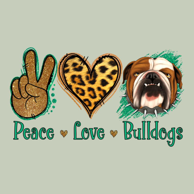 Peace Love Bulldog Long Sleeve Tee by Jasminsmagicworld | Teevron