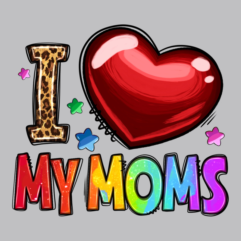 I Love My Moms Long Sleeve Tee by OliviaCreatesArt | Teevron