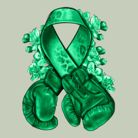 Emerald Green Ribbon Liver Cancer Boxing Gloves Ladies Tee | Teevron