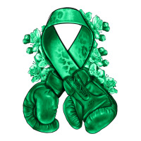 Emerald green ribbon Liver Cancer boxing gloves | Teevron