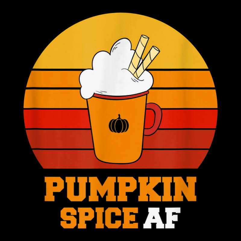 Pumpkin Spice Af Retro Vintage Background Happy Halloween Zipper Hoodie by longCreatives | Teevron