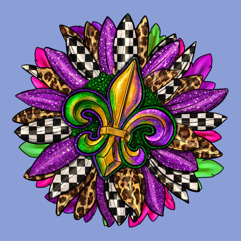 Mardi Gras Sunflower Long Sleeve Tee by OliviaCreatesArt | Teevron
