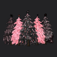 Pink Christmas Trees Vintage Tee | Teevron