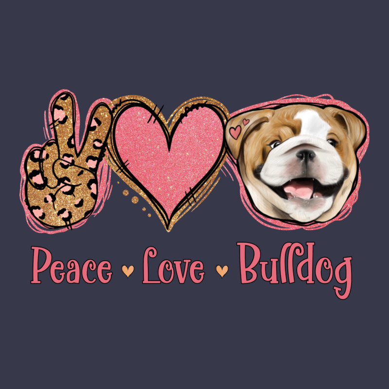 Peace Love Bulldog Long Sleeve Tee by Jasminsmagicworld | Teevron