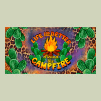 Life Is Better Around The Campfire License Plate Heavyweight Hoodie | Teevron