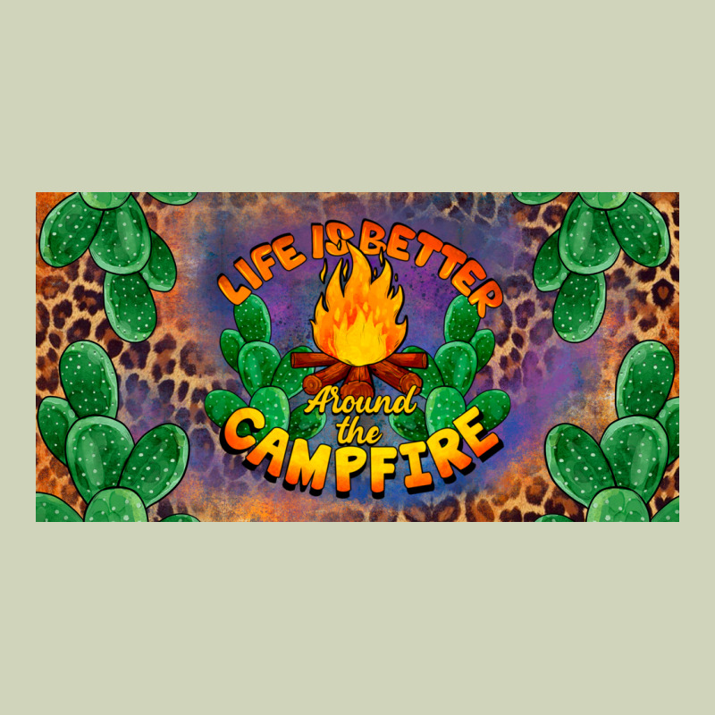 Life Is Better Around The Campfire License Plate Heavyweight Hoodie by BarkalooDesign | Teevron