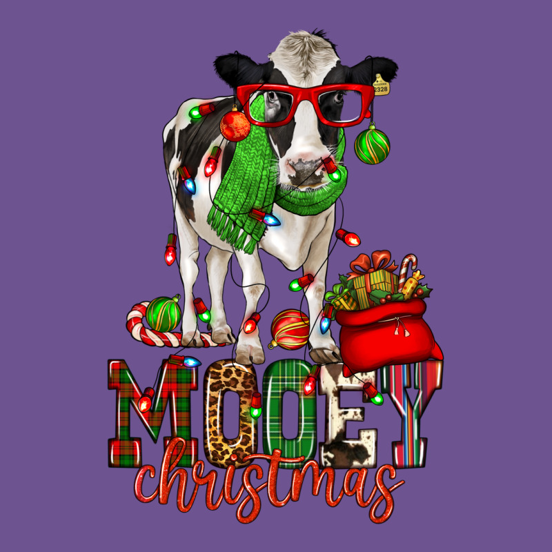 Mooey Christmas Holstein Cow Vintage Tee by CowGirlArtShop | Teevron