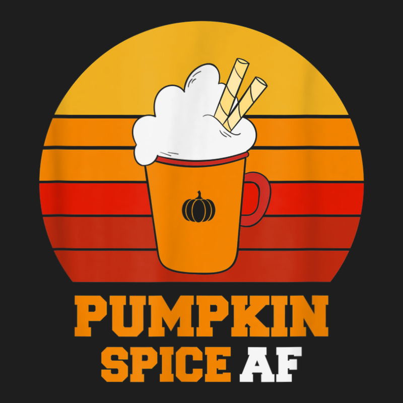 Pumpkin Spice Af Retro Vintage Background Happy Halloween Heavyweight Hoodie by longCreatives | Teevron
