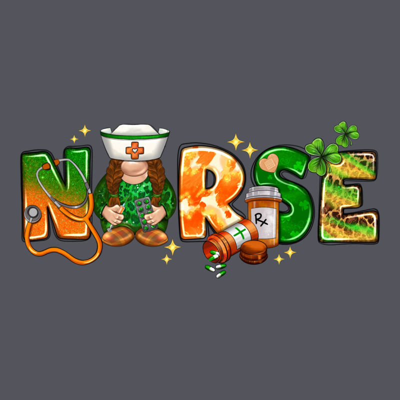 St. Patrick's Day Nurse With Gnome Vintage Hoodie by HowdyJamesFarm | Teevron