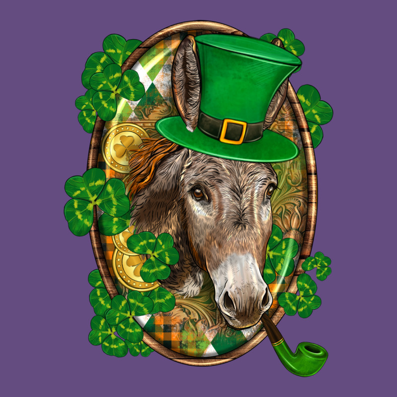 St. Patrick's Day Donkey Vintage Hoodie by CowGirlArtShop | Teevron