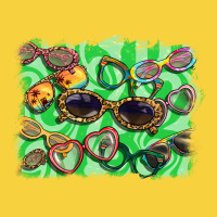 Sunglasses Background Premium Sweatshirt | Teevron