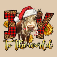 Joy To The World Christmas Cow Heavyweight Sweatshirt | Teevron