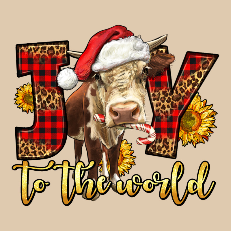 Joy To The World Christmas Cow Heavyweight Sweatshirt by LillyAllenDesigns | Teevron