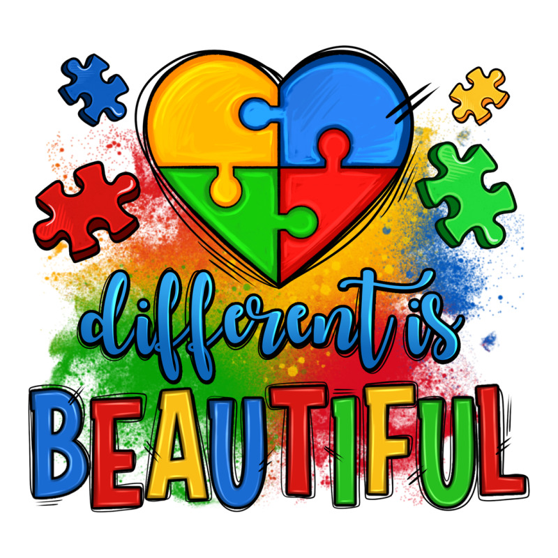 Different Is Beautiful Autism Long Sleeve Tee by OliviaCreatesArt | Teevron