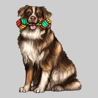 Australian Shepherd With Rope Toy Premium Tee | Teevron