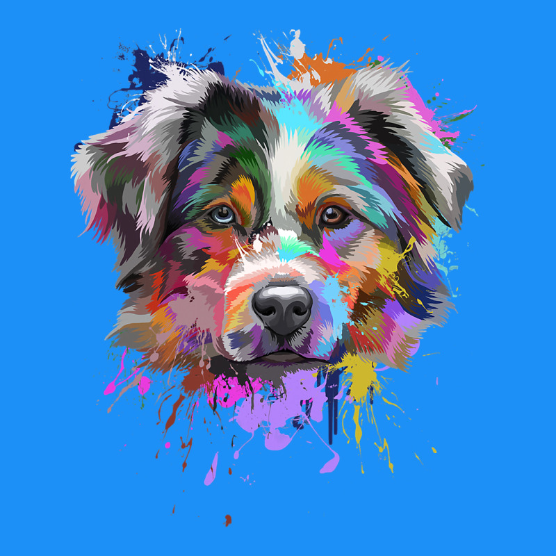Splash Art Australian Shepherd   Aussie Lover Gifts Classic Tee by longCreatives | Teevron