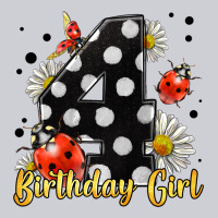 Ladybug Birthday Girl Age 4 Heavyweight Sweatshirt | Teevron