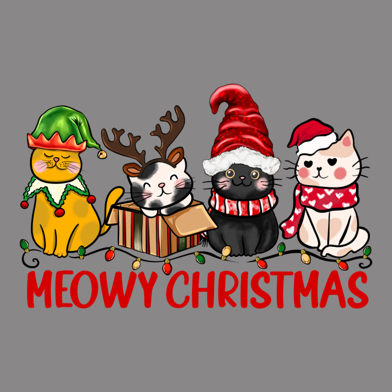 Meowy Christmas Vintage Tee by CowGirlArtShop | Teevron