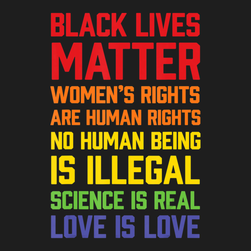 Black Lives Matter List Classic Tee by longCreatives | Teevron