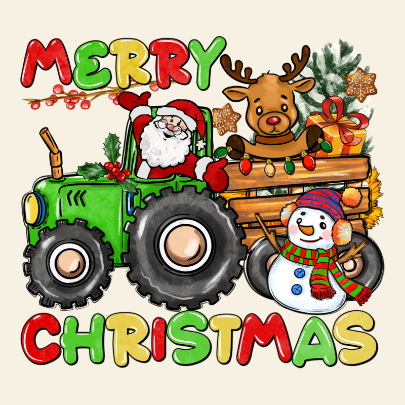 Merry Christmas Crew Tractor Vintage Tee by CowGirlArtShop | Teevron