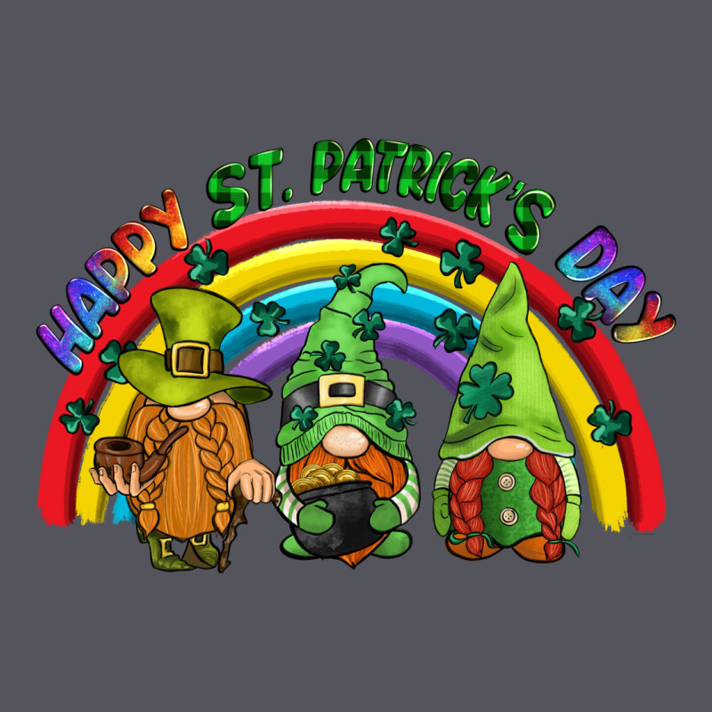 Happy St. Patrick's Day Rainbow Gnomes Vintage Hoodie by CowGirlArtShop | Teevron