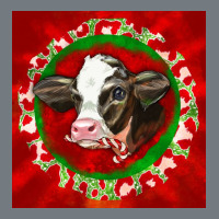 Christmas Holstein Calf Face Heavyweight Sweatshirt | Teevron