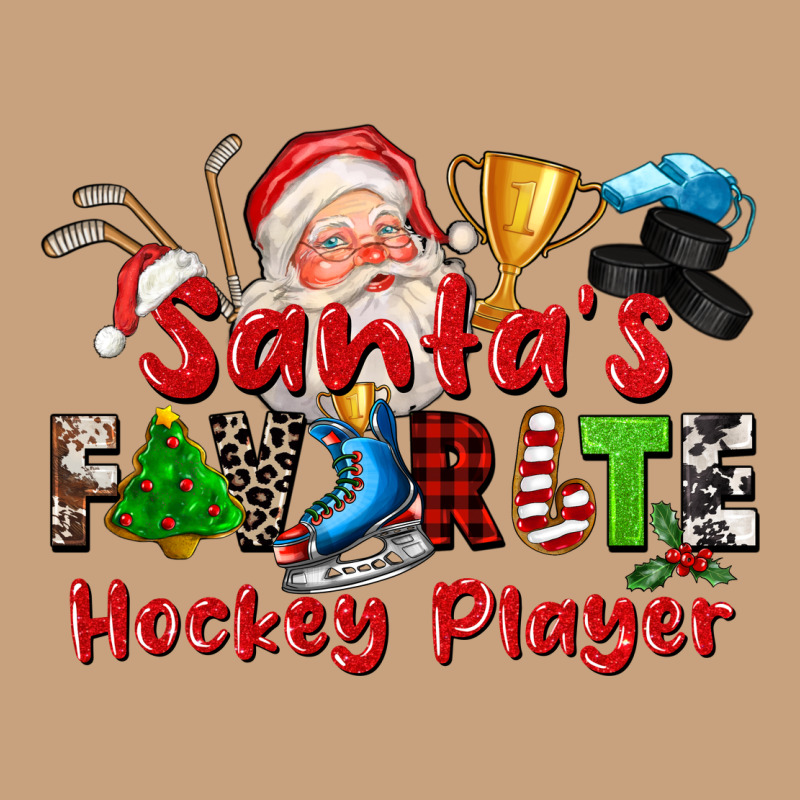 Santas Favorite Hockey Player Vintage Tee by CowGirlArtShop | Teevron