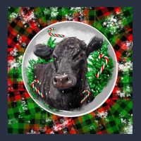 Christmas Black Angus Cow Heavyweight Sweatshirt | Teevron