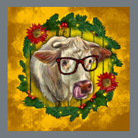 Christmas Charolais Cow Face Heavyweight Sweatshirt | Teevron