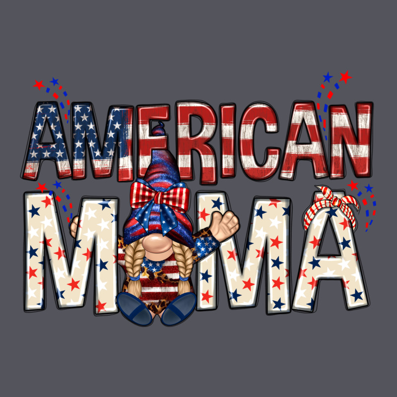 American Mama With Gnome Mothers Day Vintage Hoodie by HowdyJamesFarm | Teevron