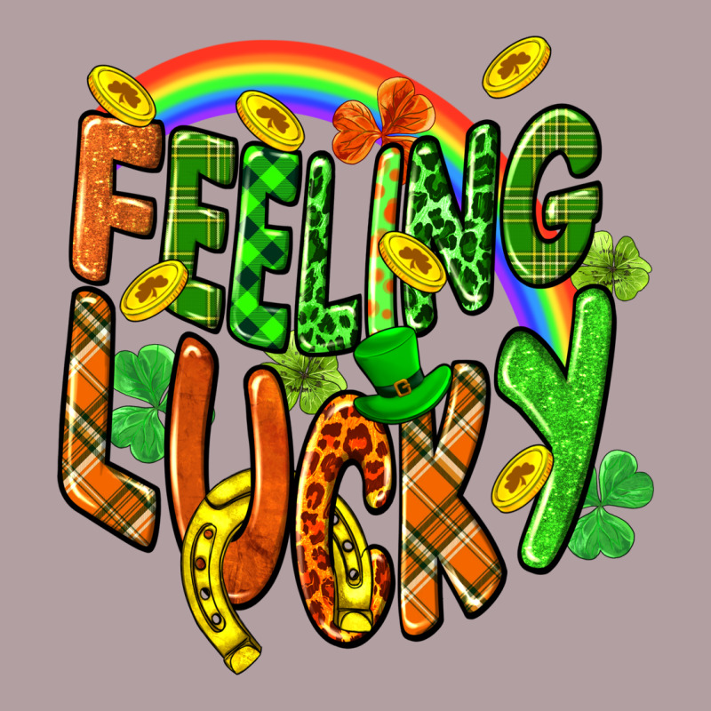St. Patrick's Day Feeling Lucky Vintage Hoodie by CowGirlArtShop | Teevron