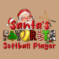 Santas Favorite Softball Player Vintage Tee | Teevron