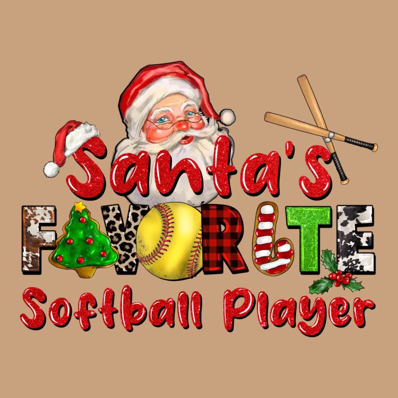 Santas Favorite Softball Player Vintage Tee by CowGirlArtShop | Teevron