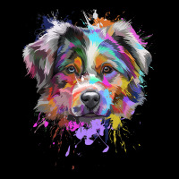 Splash Art Australian Shepherd   Aussie Lover Gifts Zipper Hoodie | Teevron