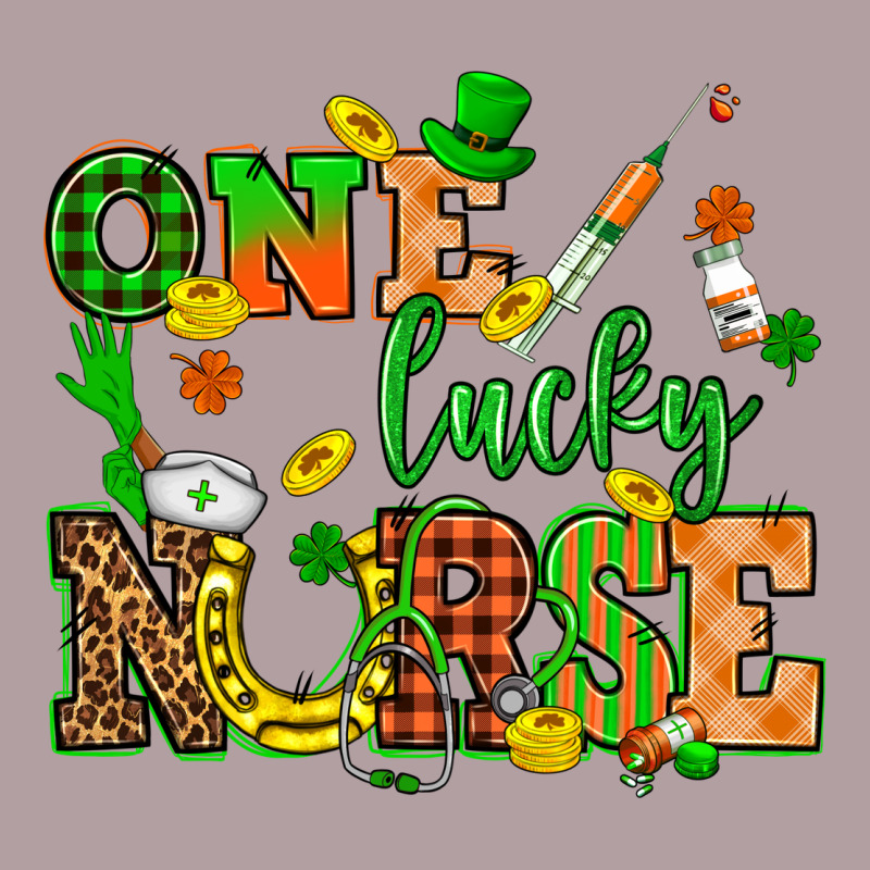 St. Patricks Day One Lucky Nurse Vintage Hoodie by HowdyJamesFarm | Teevron