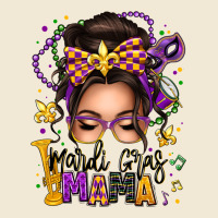 Mardi Gras Mama Messy Bun Premium Tee | Teevron