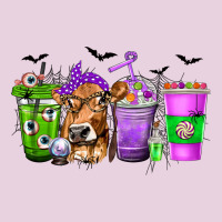 Coffee Cups With Cow And Halloween Ladies Tee | Teevron