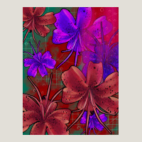 Floral Pattern Heavy Core Tee | Teevron