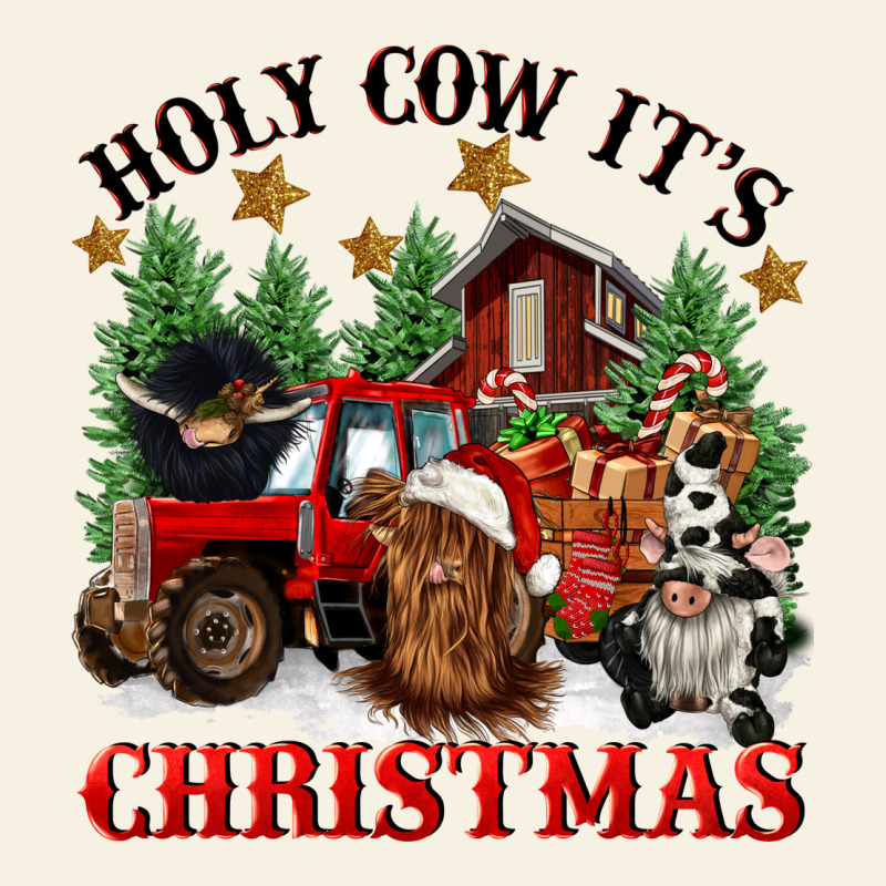 Holy Cow Its Christmas Vintage Tee by CowGirlArtShop | Teevron
