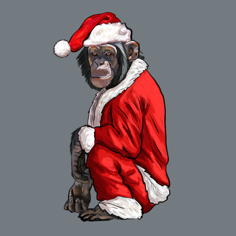 Chimpanzee With Santa Clothes Heavyweight Sweatshirt by LillyAllenDesigns | Teevron
