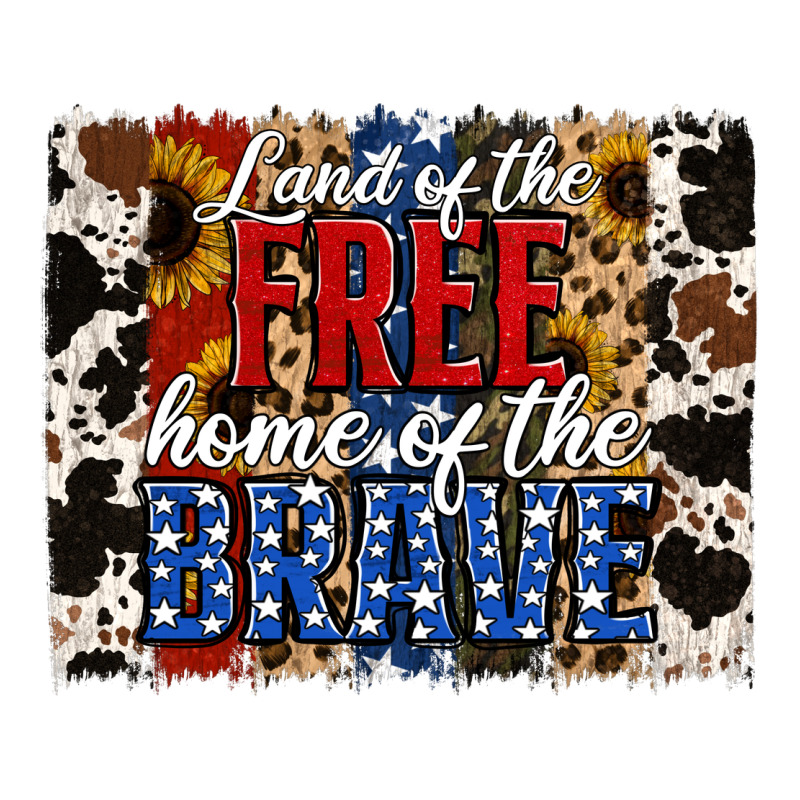 Land Of The Free Home Of The Brave Brushstroke Long Sleeve Tee by Jasminsmagicworld | Teevron