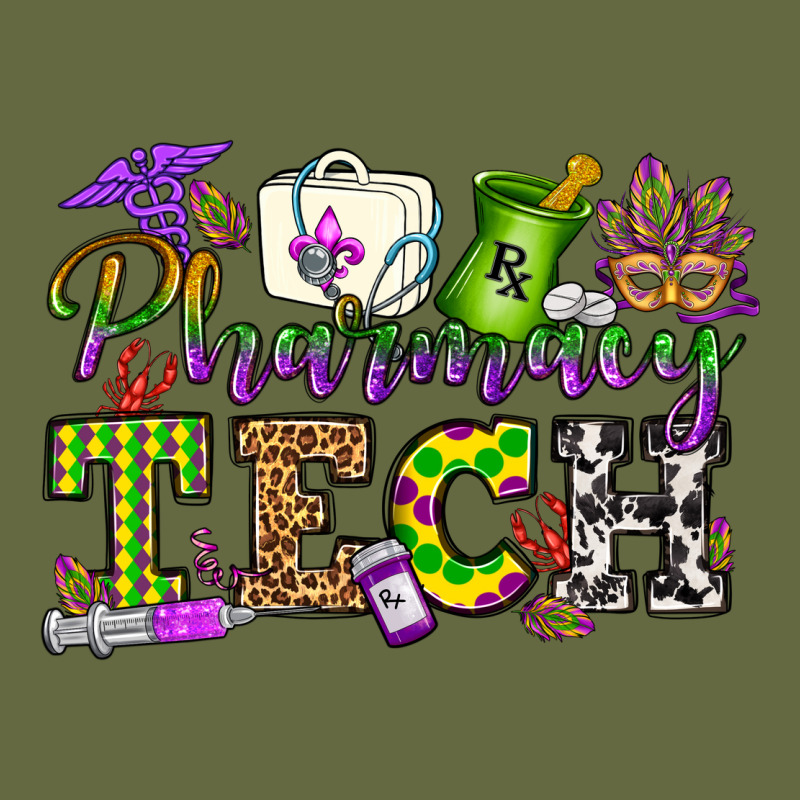 Mardi Gras Pharmacy Tech Long Sleeve Tee by OliviaCreatesArt | Teevron