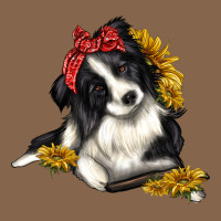 Border Collie With Bandanna Premium Tee | Teevron