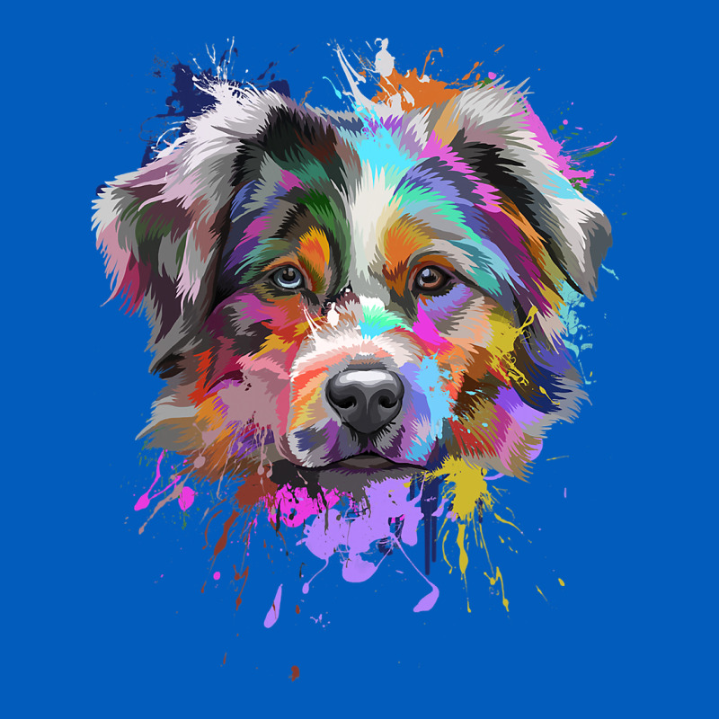 Splash Art Australian Shepherd   Aussie Lover Gifts Urban Hoodie by longCreatives | Teevron