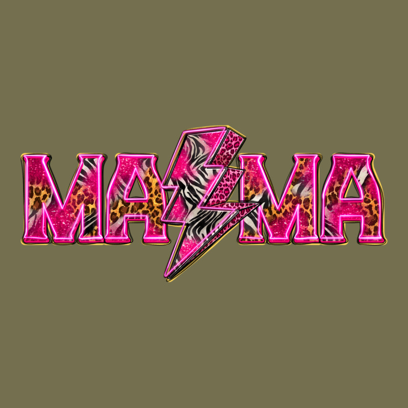 Mama Neon Lightning Bolt Mother's Day Vintage Hoodie by HowdyJamesFarm | Teevron