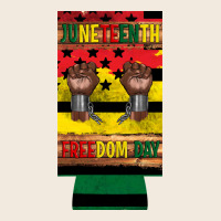 Juneteenth Freedom Day 12 Oz Can Cooler (slim) 2 Zipper Hoodie | Teevron
